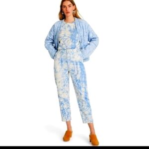 Rachel Comey blue tie-dye high rise mom jeans new women's size 2